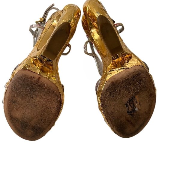 Louis Vuitton Floral Feerique Morganne Sandals Ring Heels Size 36 (US Size 6) - Picture 16 of 16